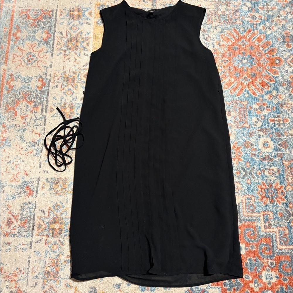 Ann Taylor pleated detail sleeveless dress